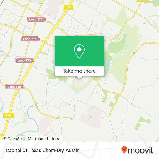 Capital Of Texas Chem-Dry map