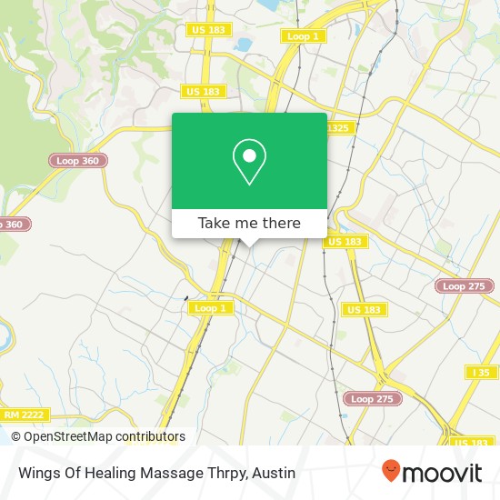 Mapa de Wings Of Healing Massage Thrpy