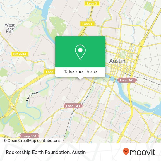 Mapa de Rocketship Earth Foundation