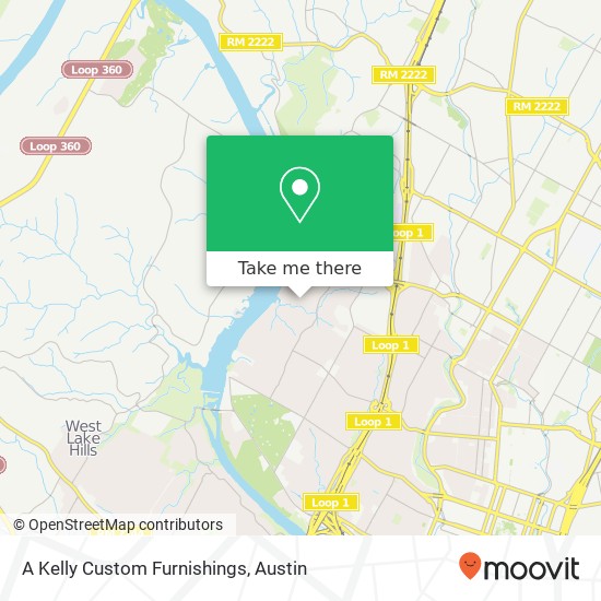 A Kelly Custom Furnishings map
