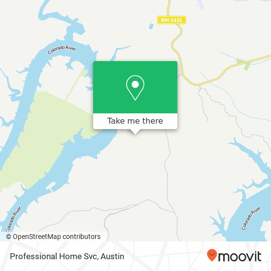 Professional Home Svc map