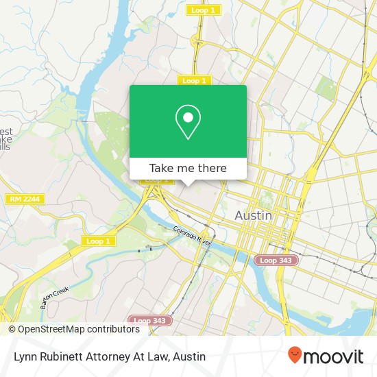 Lynn Rubinett Attorney At Law map