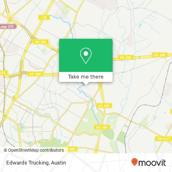 Edwards Trucking map