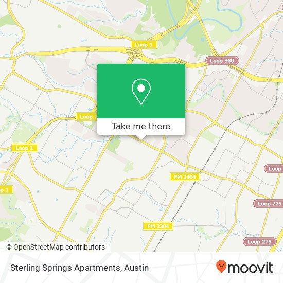 Sterling Springs Apartments map