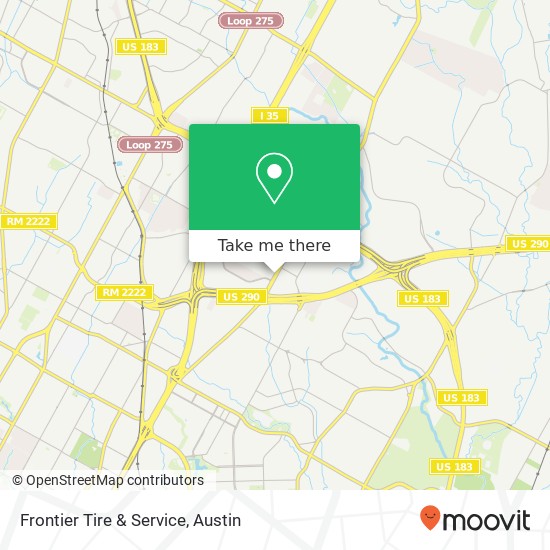 Mapa de Frontier Tire & Service