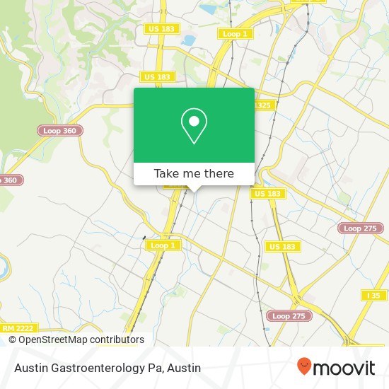 Mapa de Austin Gastroenterology Pa