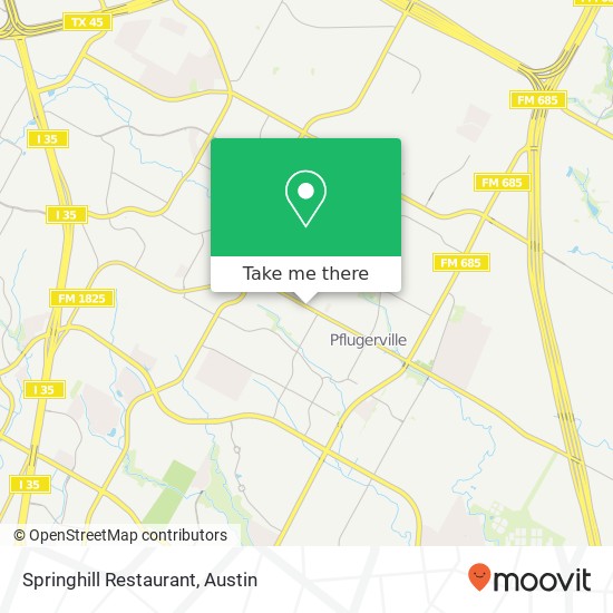 Mapa de Springhill Restaurant