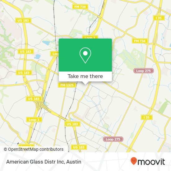 Mapa de American Glass Distr Inc