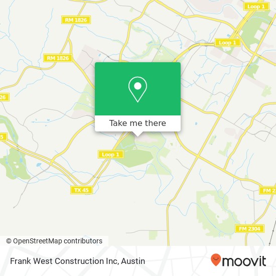 Frank West Construction Inc map