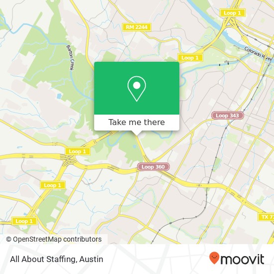 Mapa de All About Staffing