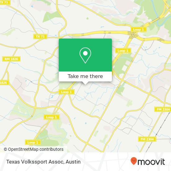 Texas Volkssport Assoc map