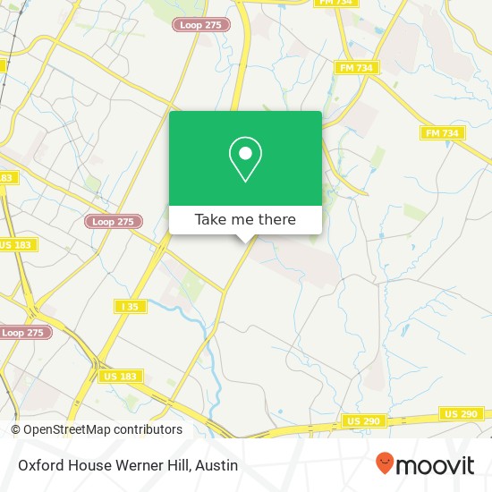 Oxford House Werner Hill map