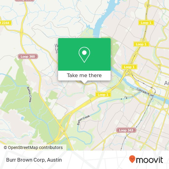 Mapa de Burr Brown Corp