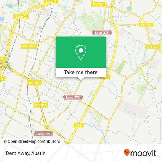 Dent Away map