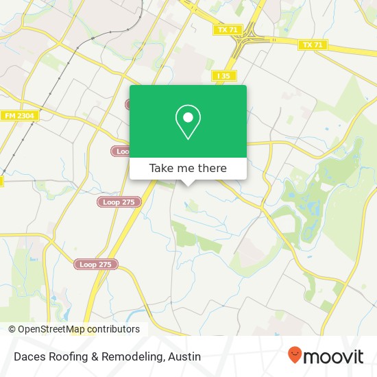 Daces Roofing & Remodeling map