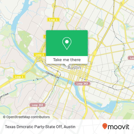 Texas Dmcratic Party-State Off map