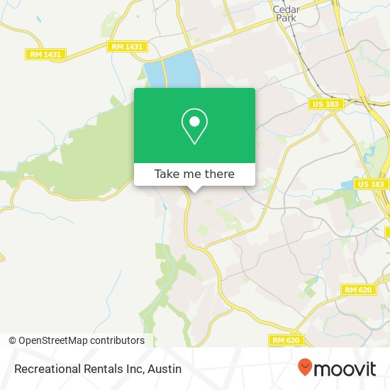 Mapa de Recreational Rentals Inc