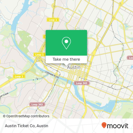 Austin Ticket Co map