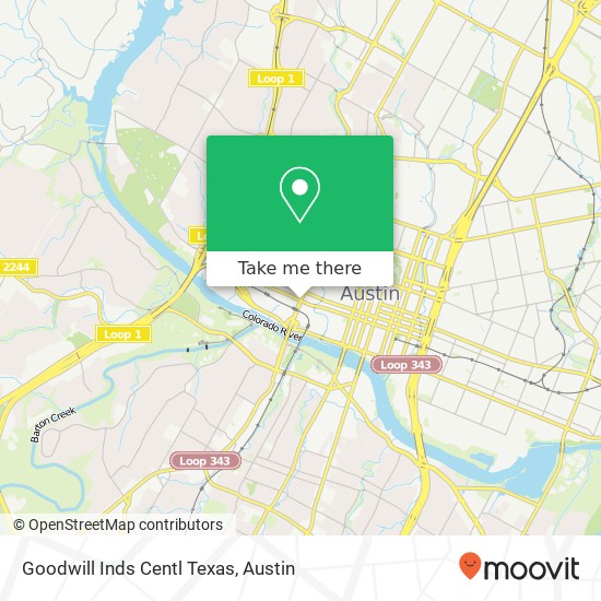 Goodwill Inds Centl Texas map