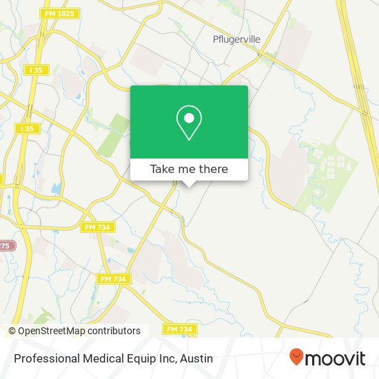 Professional Medical Equip Inc map