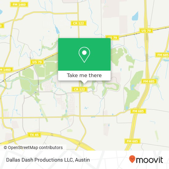 Dallas Dash Productions LLC map