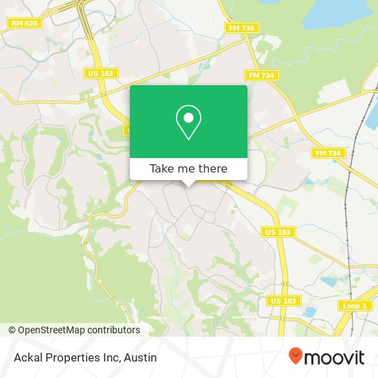 Ackal Properties Inc map