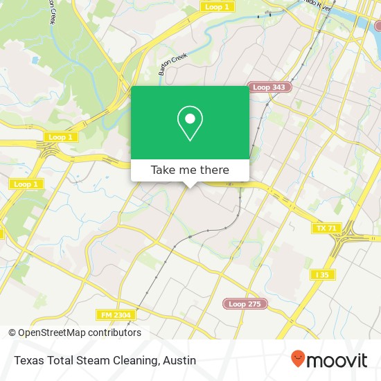 Texas Total Steam Cleaning map