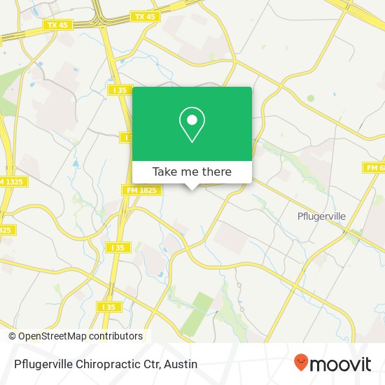 Pflugerville Chiropractic Ctr map