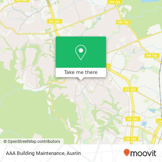 AAA Building Maintenance map