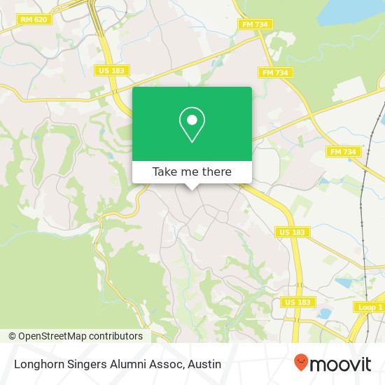 Mapa de Longhorn Singers Alumni Assoc