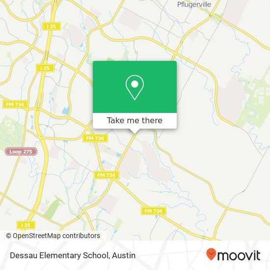 Dessau Elementary School map