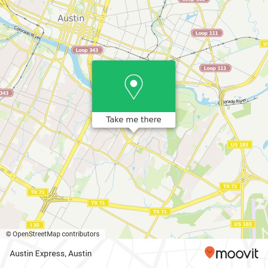 Austin Express map