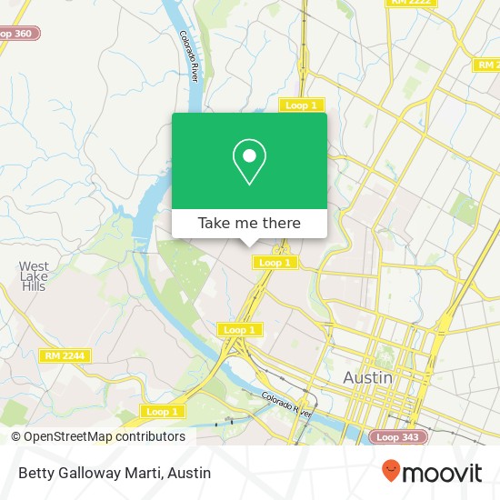 Betty Galloway Marti map