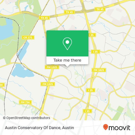 Austin Conservatory Of Dance map