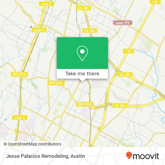 Mapa de Jesse Palacios Remodeling