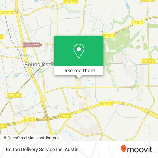 Mapa de Belton Delivery Service Inc