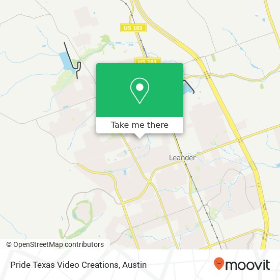 Pride Texas Video Creations map