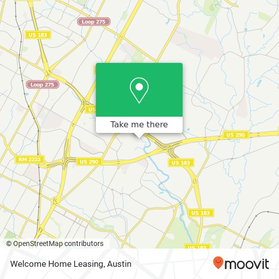 Mapa de Welcome Home Leasing