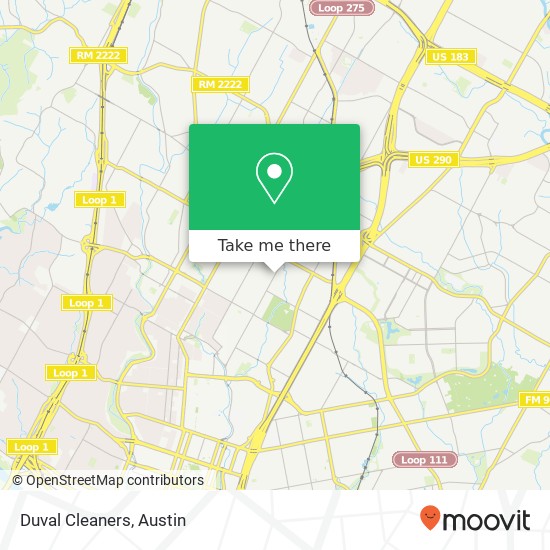 Mapa de Duval Cleaners
