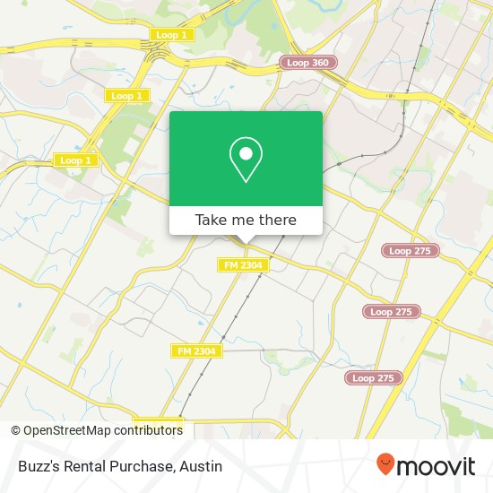 Mapa de Buzz's Rental Purchase