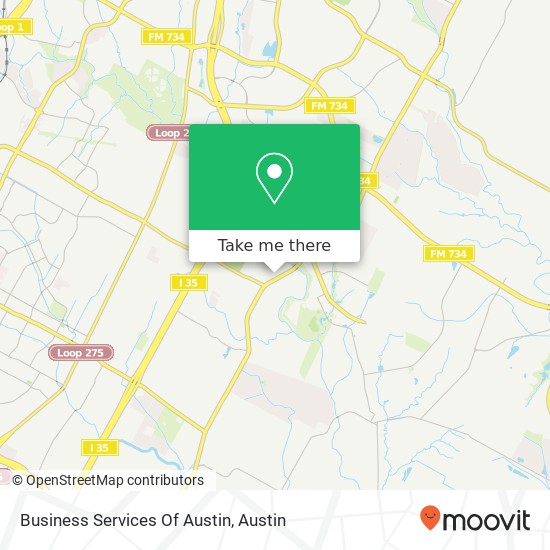 Business Services Of Austin map