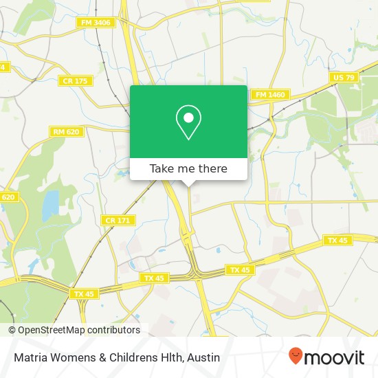 Matria Womens & Childrens Hlth map