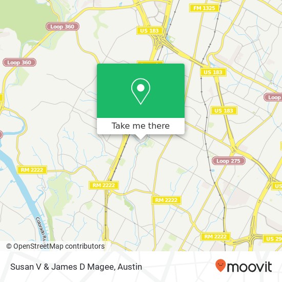 Susan V & James D Magee map