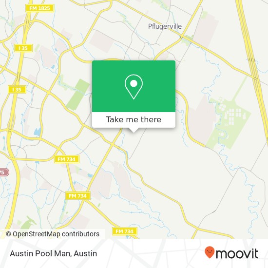 Mapa de Austin Pool Man