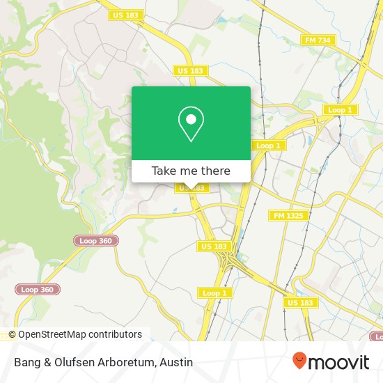 Bang & Olufsen Arboretum map