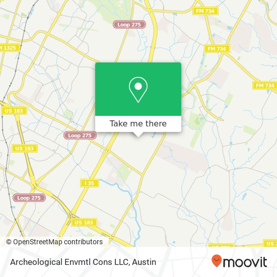 Mapa de Archeological Envmtl Cons LLC