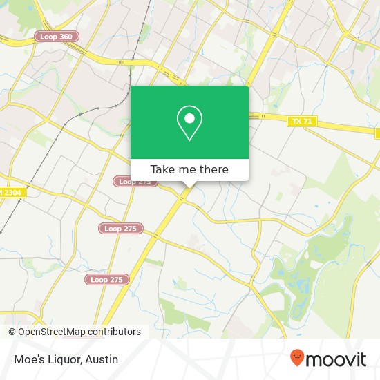 Mapa de Moe's Liquor