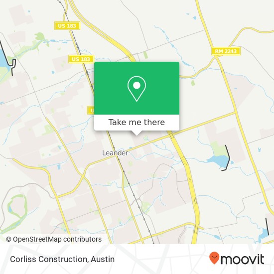 Corliss Construction map