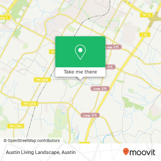 Mapa de Austin Living Landscape