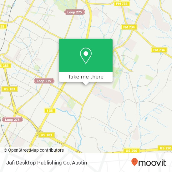 Jafi Desktop Publishing Co map